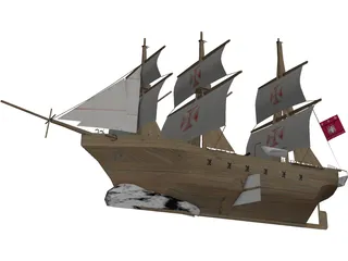 Barco 3D Model