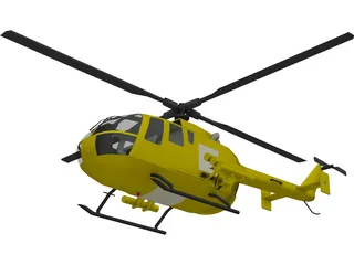 MBB BO 105 3D Model