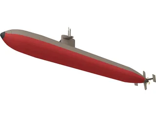 USS Dallas 3D Model