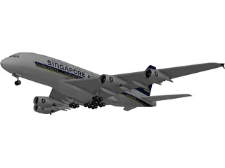 Airbus A380-800 3D Model