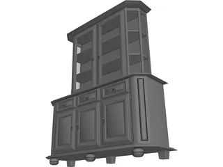 Wood Hutch 3D Model