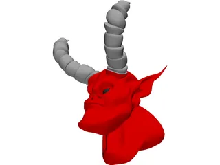 Demon Head 3D Model