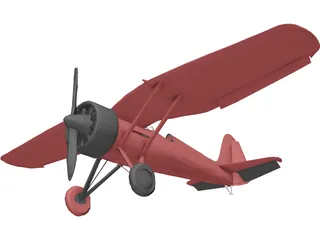 PZL P.11C 3D Model