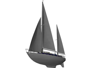 Sailboat 3D Model