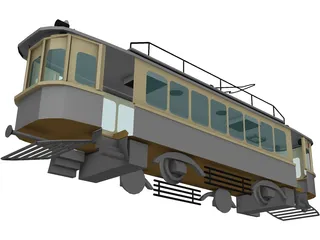 Trolley Russian WW1 Type-H 3D Model