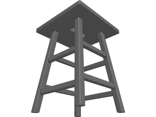 Museum Stool 3D Model