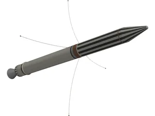 Explorer 1 Probe 3D Model