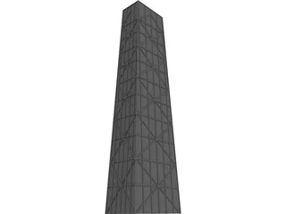 Hancock Tower, Chicago IL 3D Model