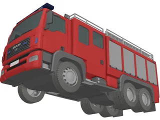 MAN TGL Fire Engine 3D Model