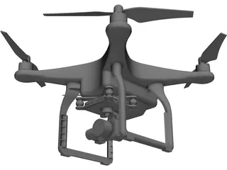 DJI Phantom 3 Drone 3D Model