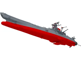 Space Battleship Yamato 3D Model