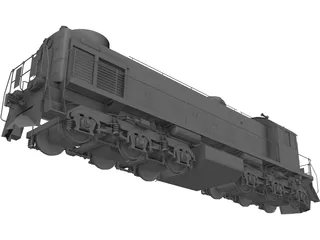 Diesel Locomotive TEM2 3D Model