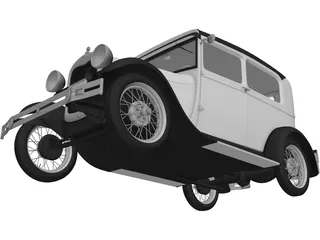 Ford Model A (1929) 3D Model