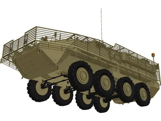 Stryker M1130 Command Vehicle 3D Model