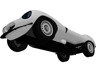 Jaguar D-Type (1956) 3D Model