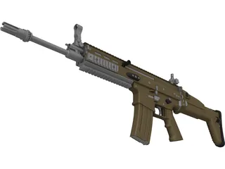 FN SCAR L 3D Model