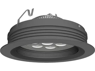 LED Recessed Ceiling Fixture 3D Model
