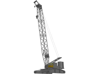 Liebherr LR1400/1 440t Crane 3D Model