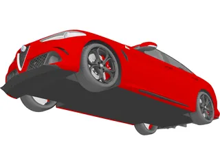 Alfa Romeo Giulia Quadrifoglio (2016) 3D Model