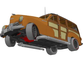 Chevrolet Woody (1947) 3D Model