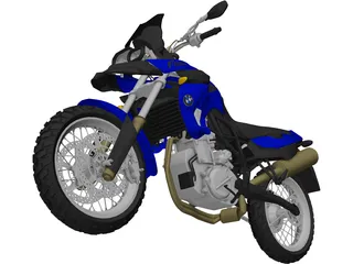 BMW F800 GS (2008) 3D Model