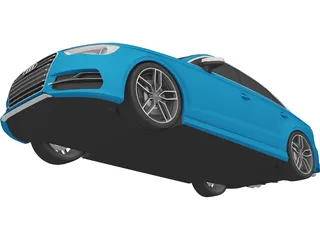 Audi S3 Sedan (2018) 3D Model