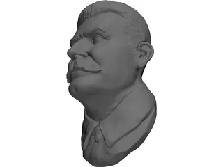 Joseph Stalin Bust 3D Model
