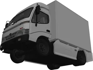 Hino 300 Series Cab Box (2012) 3D Model