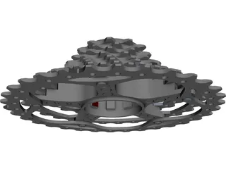 Cassete 9v SRAM PG-990 3D Model