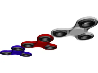 Fidget Hand Spinner 3D Model