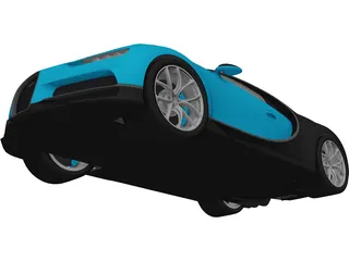 Bugatti Chiron (2017) 3D Model
