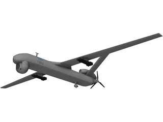 Anka Turkish UAV 3D Model