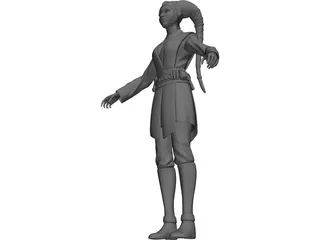 Jedi Twilek Padawan 3D Model