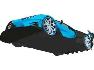 Bugatti Vision Gran Turismo Concept (2015) 3D Model