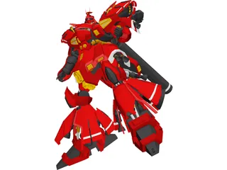 Sazabi Gundam 3D Model