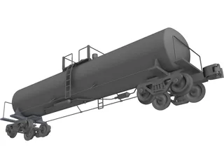 Tank Car 3D Model