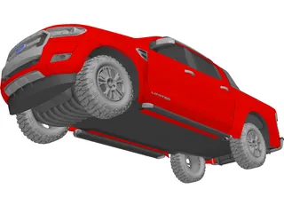 Ford Ranger Pickup (2015) 3D Model