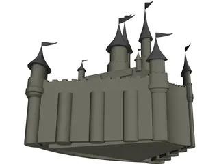 Grand Castle 3D Model