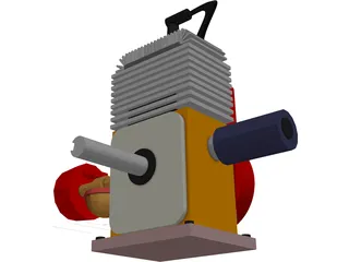 Engine 5HP 3D Model