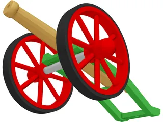 8PDR Cannon 3D Model