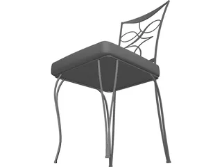 Cast Iron Chair 3D Model