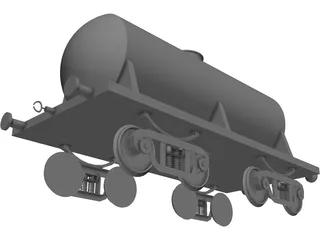 Tank Car 3D Model