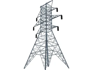 Electrical Tower 3D Model