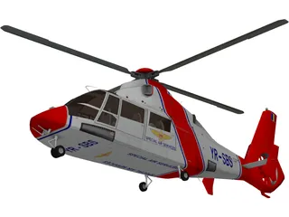 Eurocopter AS-365N Dauphin 2 3D Model