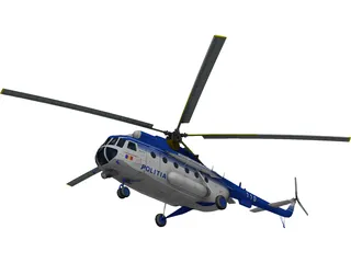 Mil Mi-17 Romanian Police 3D Model