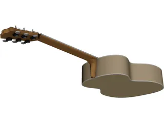 Guitar Acoustic Folk 3D Model