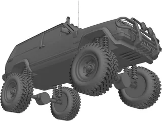 Jeep Cherokee Monster Truck 3D Model