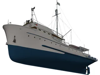 Fishing Ship 3D Model