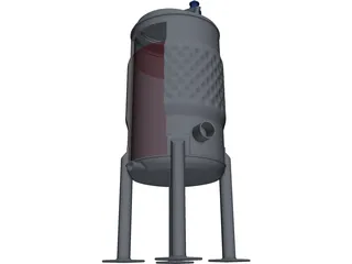 Wine Fermenter 3D Model