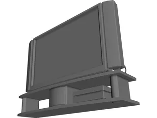 Phillips PlasmaVision TV 3D Model